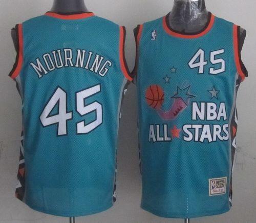 Mitchell And Ness Heat #45 Alonzo Mourning Light Blue 1996 All star Mitchell And Ness Heat #45 Alonzo Mourning Light Blue 1996 All star