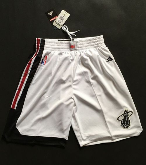 Miami Heat White NBA Shorts Miami Heat White NBA Shorts
