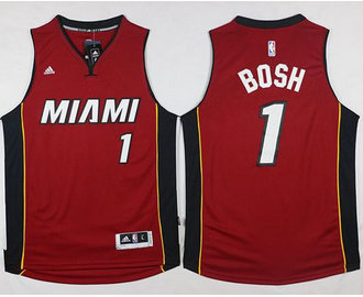 Miami Heat #1 Chris Bosh Stitched Red NBA Jersey Miami Heat #1 Chris Bosh Stitched Red NBA Jersey