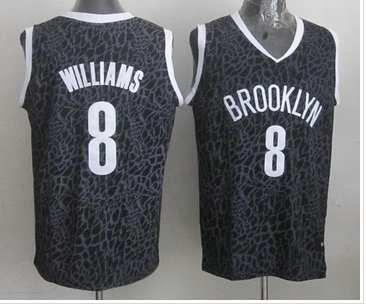 Miami Heat Nets #8 Deron Williams Black Crazy Light NBA Jersey Miami Heat Nets #8 Deron Williams Black Crazy Light NBA Jersey