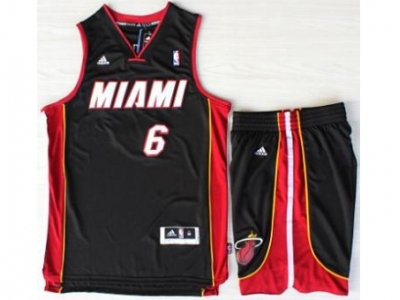 NBA Miami Heat #6 LeBron James Black Revolution 30 Swingman Short Suits MIAMI Style NBA Miami Heat #6 LeBron James Black Revolution 30 Swingman Short Suits MIAMI Style