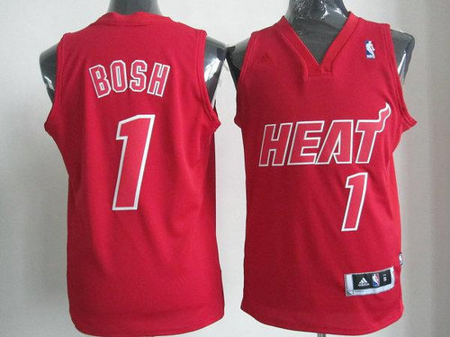 Miami Heat 1 Chris Bosh Red Revolution 30 Swingman NBA Jerseys Christmas Style Red Number Miami Heat 1 Chris Bosh Red Revolution 30 Swingman NBA Jerseys Christmas Style Red Number