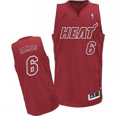 Miami Heat 6 Lebron James Red Revolution 30 Swingman NBA Jersey Christmas Style Red Number Miami Heat 6 Lebron James Red Revolution 30 Swingman NBA Jersey Christmas Style Red Number