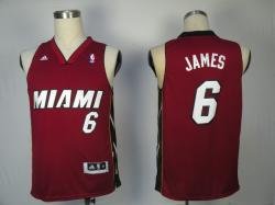 Miami Heat #6 Lebron James Dark red finals jerseys Miami Heat #6 Lebron James Dark red finals jerseys
