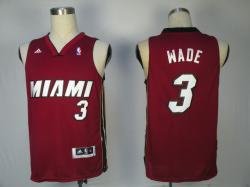 Minmi Heat #3 Dwyane WADE Dark Red Jerseys