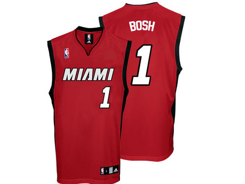 NBA adidas Miami Heat #1 Chris Bosh Red Alternate Jersey NBA adidas Miami Heat #1 Chris Bosh Red Alternate Jersey