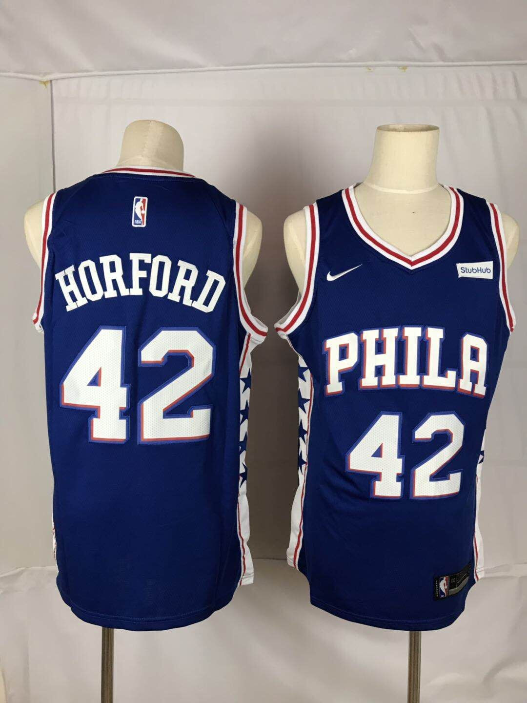 76ers 42 Al Horford Blue Nike Throwback Swingman Jersey 76ers 42 Al Horford Blue Nike Throwback Swingman Jersey