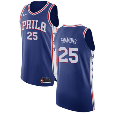Nike 76ers #25 Ben Simmons Blue NBA Authentic Jersey Nike 76ers #25 Ben Simmons Blue NBA Authentic Jersey