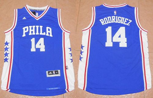 76ers #14 Sergio Rodriguez Blue Stitched NBA Jersey 76ers #14 Sergio Rodriguez Blue Stitched NBA Jersey