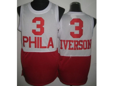Philadelphia 76ers 3 Allen Iverson White Red Revolution 30 NBA Jerseys Philadelphia 76ers 3 Allen Iverson White Red Revolution 30 NBA Jerseys