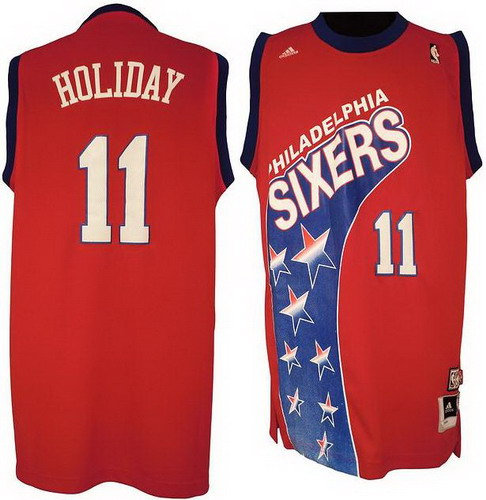 Philadelphia 76ers 11 Jrue Holiday ABA Hardwood Classic Revolution 30 Swingman Red NBA Jerseys Philadelphia 76ers 11 Jrue Holiday ABA Hardwood Classic Revolution 30 Swingman Red NBA Jerseys