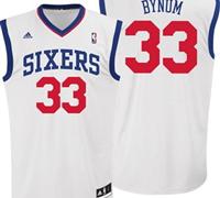 NBA Philadelphia 76ers #33 Andrew Bynum White Jersey NBA Philadelphia 76ers #33 Andrew Bynum White Jersey