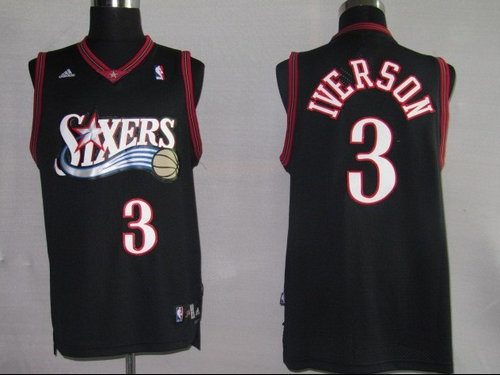 NBA Jerseys Philadelphia 76ers 3# Iverson black NBA Jerseys Philadelphia 76ers 3# Iverson black