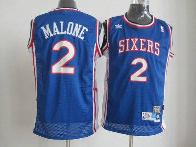 philadelphia 76ers #2 malone blue(swingman)