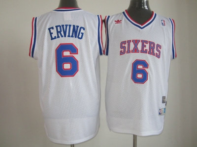 philadelphia 76ers #6 erving white(swingman) philadelphia 76ers #6 erving white(swingman)