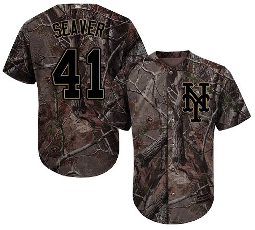 Mets #41 Tom Seaver Camo Realtree Collection Cool Base Stitched Youth Baseball Jersey