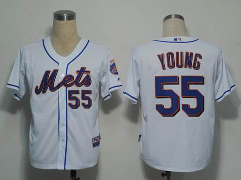 new york mets 55 young white(cool base)