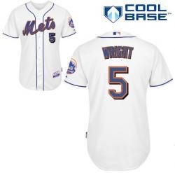 MLB New York Mets 5# Wright white cool base jersey MLB New York Mets 5# Wright white cool base jersey