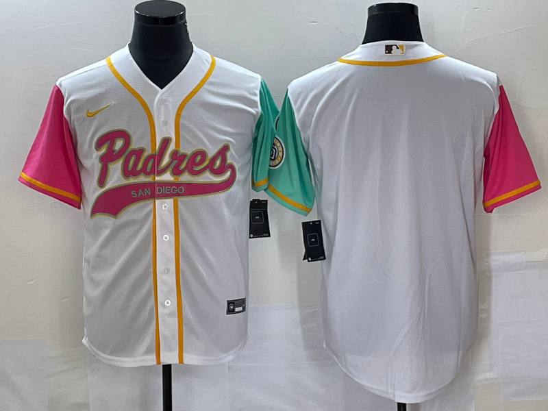 Men's San Diego Padres Blank White City Connect Cool Base Stitched Baseball Jersey Men's San Diego Padres Blank White City Connect Cool Base Stitched Baseball Jersey