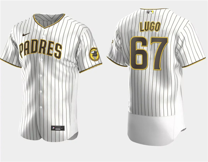 Men's San Diego Padres #67 Seth Lugo White Flex Base Stitched Baseball Jersey Men's San Diego Padres #67 Seth Lugo White Flex Base Stitched Baseball Jersey