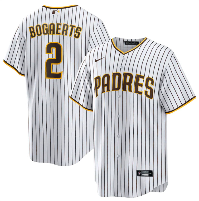 Men's San Diego Padres #2 Xander Bogaerts White Cool Base Stitched Baseball Jersey Men's San Diego Padres #2 Xander Bogaerts White Cool Base Stitched Baseball Jersey