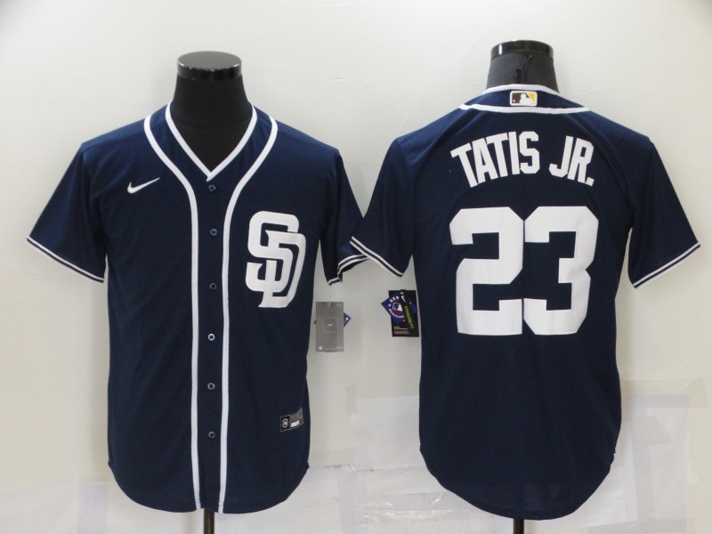 Padres 23 Fernando Tatis Jr. Navy Nike Cool Base Jersey Padres 23 Fernando Tatis Jr. Navy Nike Cool Base Jersey
