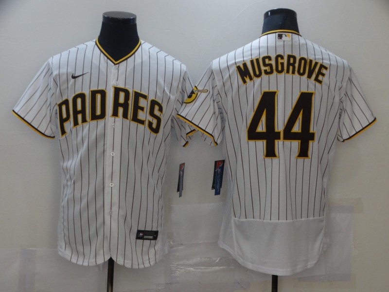 Nike Men's San Diego Padres #44 Musgrove Tan white Authentic Alternate Player Jersey Nike Men's San Diego Padres #44 Musgrove Tan white Authentic Alternate Player Jersey
