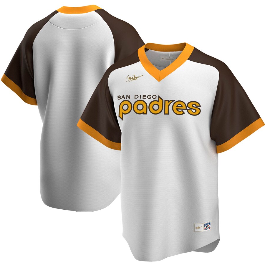 San Diego Padres Nike Home Cooperstown Collection Team MLB Jersey White San Diego Padres Nike Home Cooperstown Collection Team MLB Jersey White