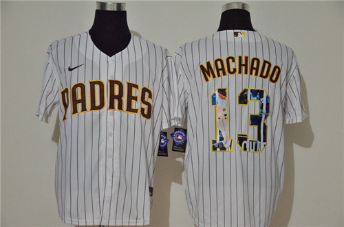 Padres 13 Manny Machado White Nike Cool Base Player Jersey Padres 13 Manny Machado White Nike Cool Base Player Jersey