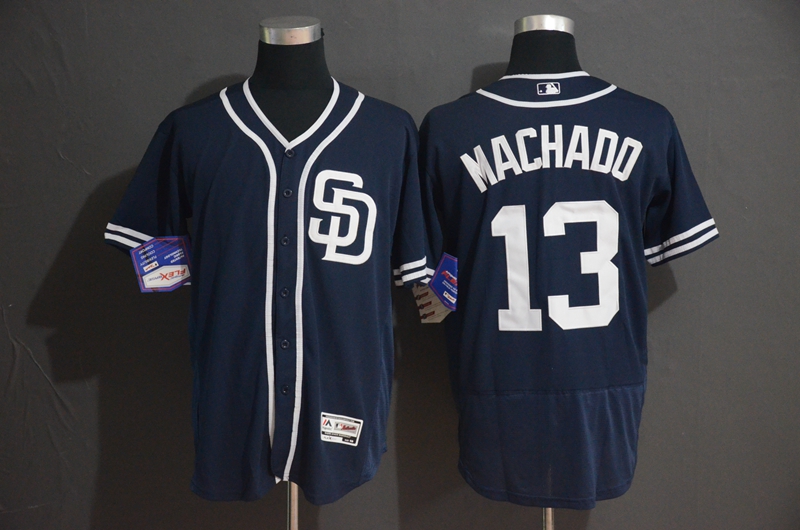 Padres 13 Manny Machado Navy Flexbase Jersey Padres 13 Manny Machado Navy Flexbase Jersey