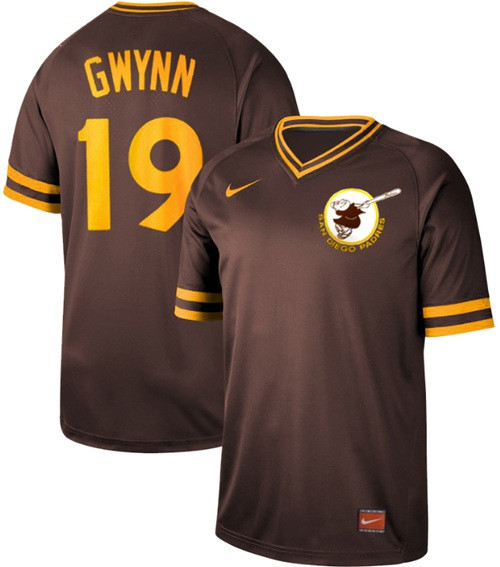 Padres #19 Tony Gwynn Brown Authentic Cooperstown Collection Stitched Baseball Jersey Padres #19 Tony Gwynn Brown Authentic Cooperstown Collection Stitched Baseball Jersey