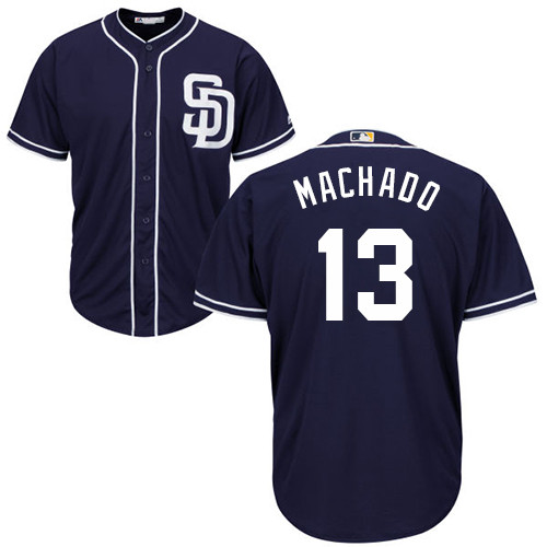 Padres #13 Manny Machado Navy Blue New Cool Base Stitched Baseball Jersey Padres #13 Manny Machado Navy Blue New Cool Base Stitched Baseball Jersey