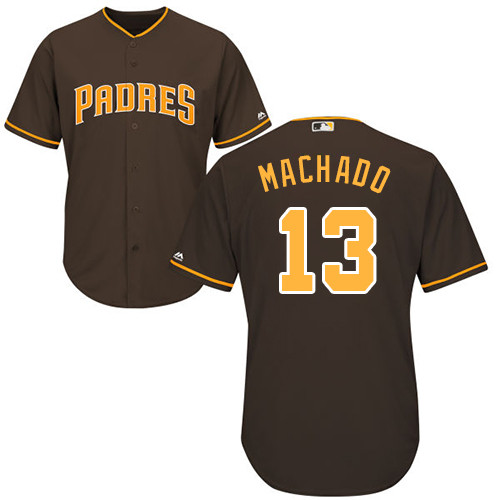 Padres #13 Manny Machado Brown New Cool Base Stitched Baseball Jersey Padres #13 Manny Machado Brown New Cool Base Stitched Baseball Jersey