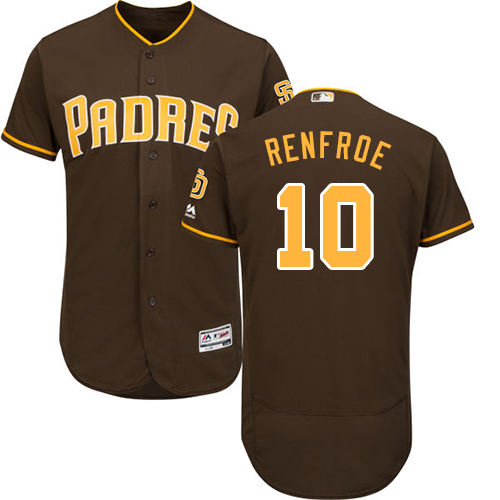 Padres #10 Hunter Renfroe Brown Flexbase Authentic Collection Stitched Baseball Jersey Padres #10 Hunter Renfroe Brown Flexbase Authentic Collection Stitched Baseball Jersey