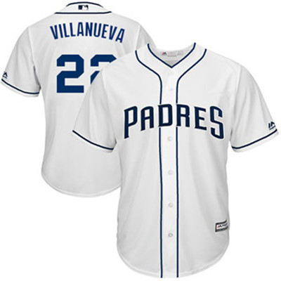Padres #22 Christian Villanueva White New Cool Base Stitched Baseball Jersey Padres #22 Christian Villanueva White New Cool Base Stitched Baseball Jersey