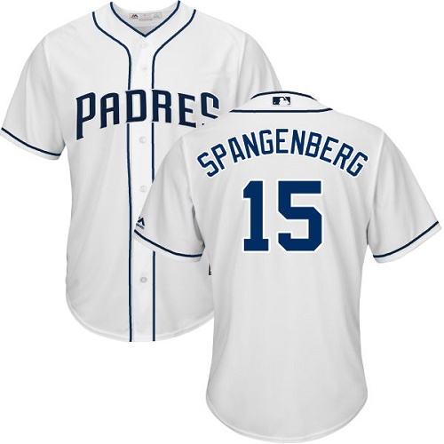 Padres #15 Cory Spangenberg White New Cool Base Stitched Baseball Jersey Padres #15 Cory Spangenberg White New Cool Base Stitched Baseball Jersey