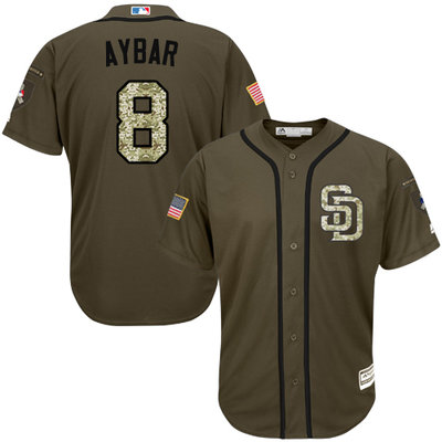 Padres #8 Erick Aybar Green Salute to Service Stitched MLB Jersey Padres #8 Erick Aybar Green Salute to Service Stitched MLB Jersey