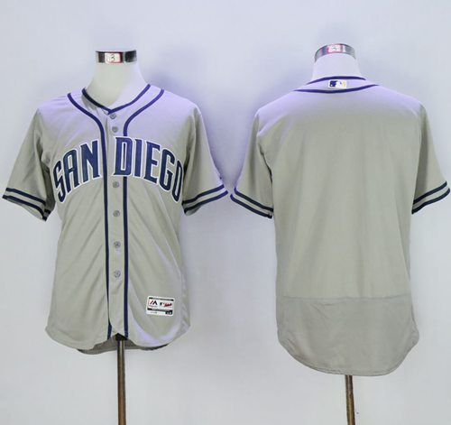 Padres Blank Grey Flexbase Authentic Collection Stitched MLB Jersey Padres Blank Grey Flexbase Authentic Collection Stitched MLB Jersey