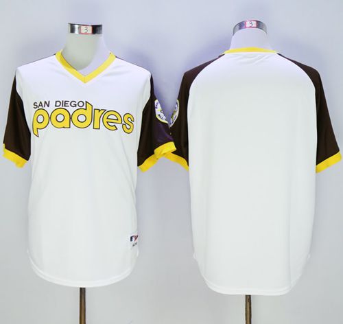 Padres Blank White 1978 Turn Back The Clock Stitched MLB Jersey Padres Blank White 1978 Turn Back The Clock Stitched MLB Jersey