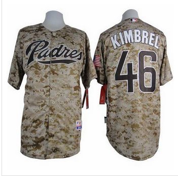 San Diego Padres #46 Craig Kimbrel Camo Alternate 2 Cool Base Stitched Baseball Jersey San Diego Padres #46 Craig Kimbrel Camo Alternate 2 Cool Base Stitched Baseball Jersey