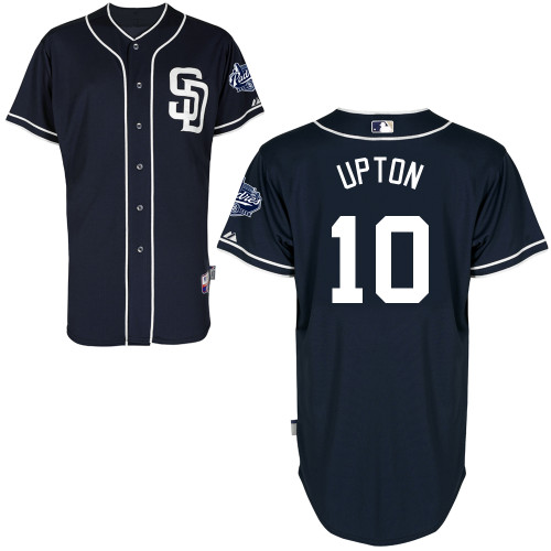 San Diego Padres #10Justin Upton Authentic Personalized Alternate Blue Jersey San Diego Padres #10Justin Upton Authentic Personalized Alternate Blue Jersey