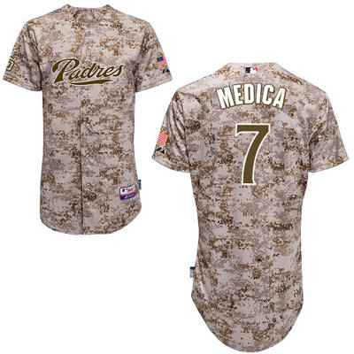 San Diego Padres #7Tommy Medica Authentic Personalized Alternate Camo Jersey San Diego Padres #7Tommy Medica Authentic Personalized Alternate Camo Jersey