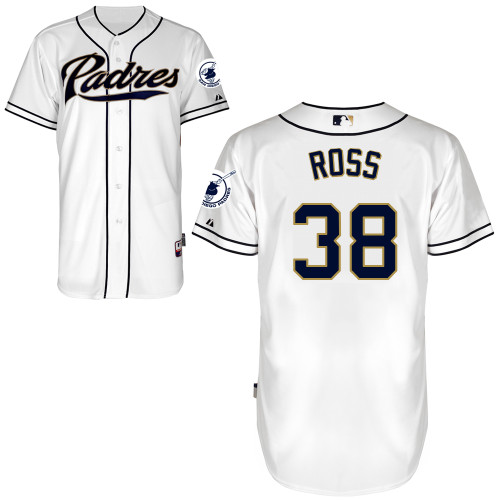 San Diego Padres #38Tyson Ross Authentic Personalized Home White Jersey San Diego Padres #38Tyson Ross Authentic Personalized Home White Jersey