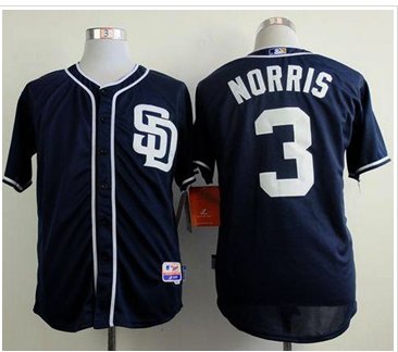 San Diego Padres #3 Derek Norris Navy Blue Cool Base Stitched Baseball Jersey San Diego Padres #3 Derek Norris Navy Blue Cool Base Stitched Baseball Jersey