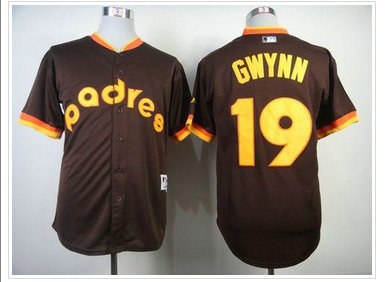 San Diego Padres #19 Tony Gwynn Coffee 1984 Turn Back The Clock Baseball Jersey San Diego Padres #19 Tony Gwynn Coffee 1984 Turn Back The Clock Baseball Jersey