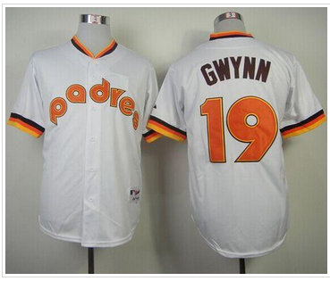 San Diego Padres #19 Tony Gwynn White 1984 Turn Back The Clock Stitched Baseball Jersey San Diego Padres #19 Tony Gwynn White 1984 Turn Back The Clock Stitched Baseball Jersey