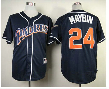 San Diego Padres #24 Cameron Maybin Navy Blue 1998 Turn Back The Clock Baseball Jersey San Diego Padres #24 Cameron Maybin Navy Blue 1998 Turn Back The Clock Baseball Jersey