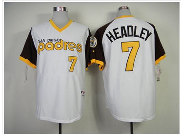 San Diego Padres #7 Chase Headley White 1978 Turn Back The Clock Baseball Jersey San Diego Padres #7 Chase Headley White 1978 Turn Back The Clock Baseball Jersey