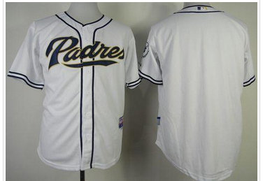 San Diego Padres Blank White Cool Base Baseball Jersey San Diego Padres Blank White Cool Base Baseball Jersey