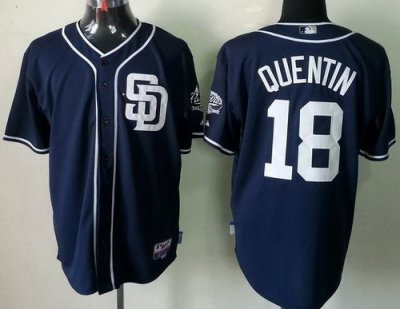 San Diego Padres 18 Carlos Quentin Dark Blue Cool Base MLB Jerseys San Diego Padres 18 Carlos Quentin Dark Blue Cool Base MLB Jerseys